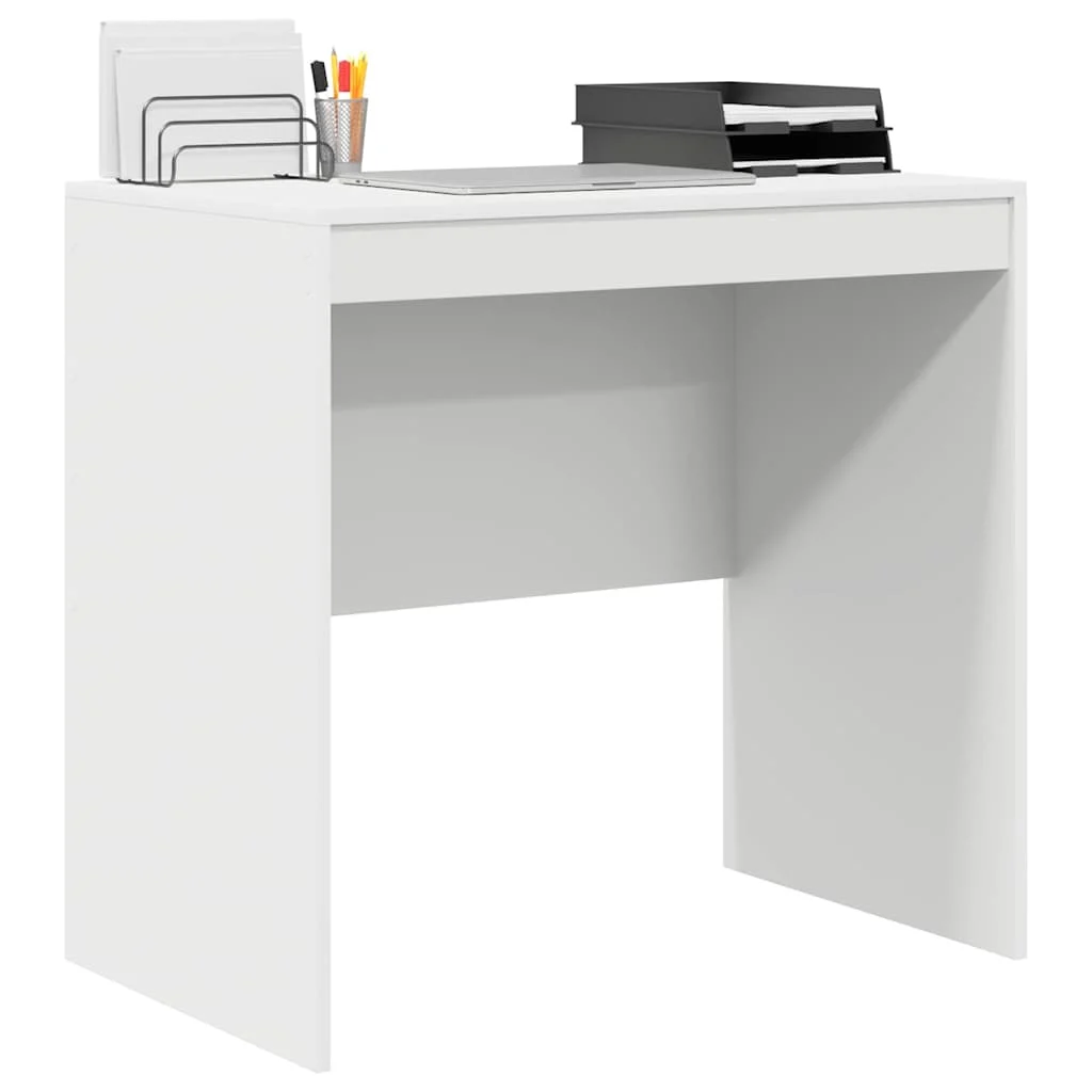 Bureau 80 x 50 x 76 cm blanc bois d'ingénierie – vue de détail
