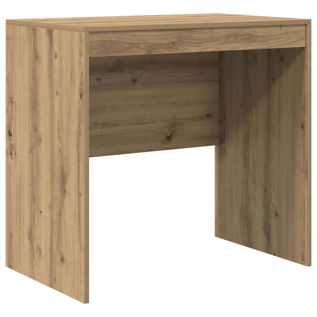 Bureau 80 x 50 x 76 cm chêne artisanal bois d'ingénierie – vue de côté