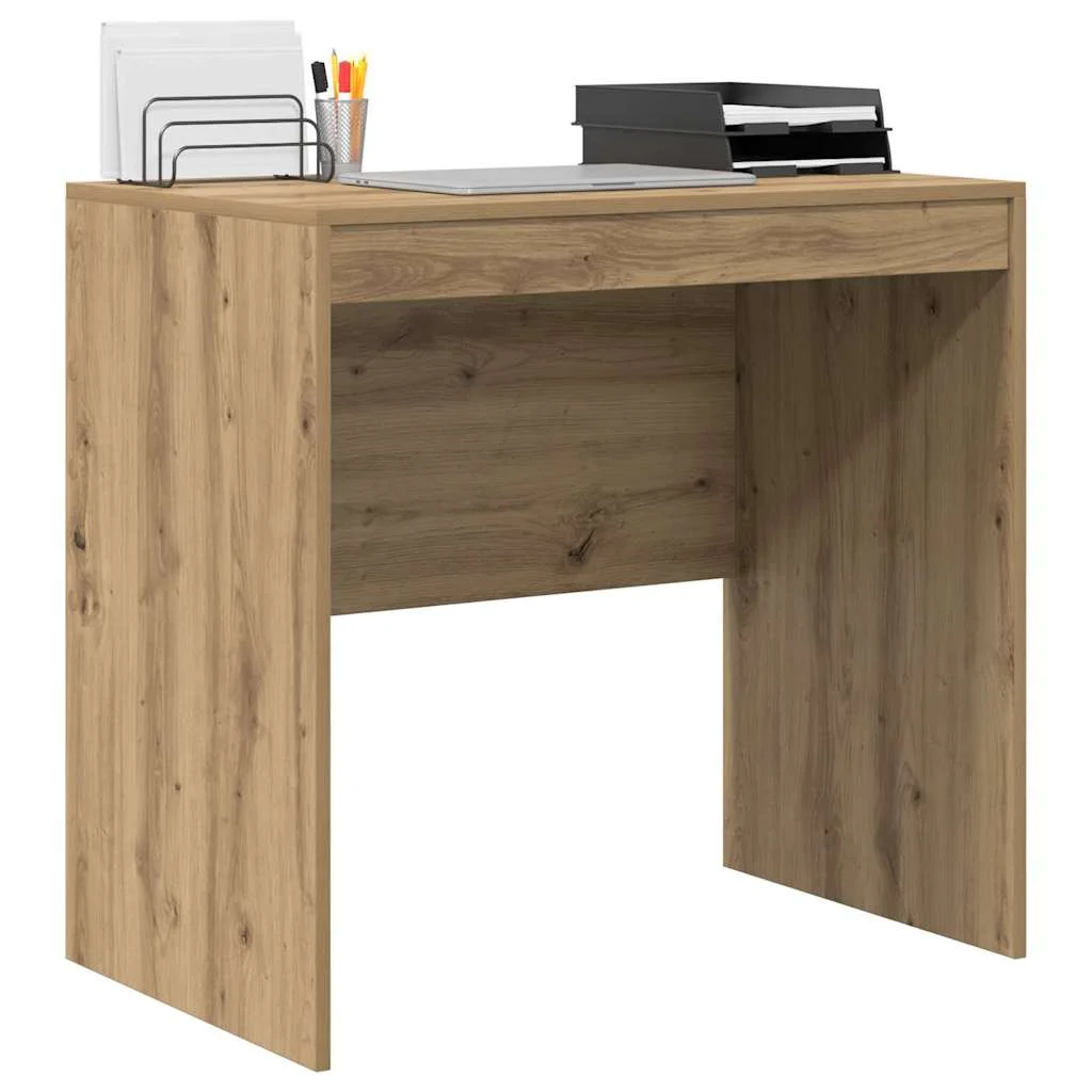 Bureau 80 x 50 x 76 cm chêne artisanal bois d'ingénierie – vue de détail