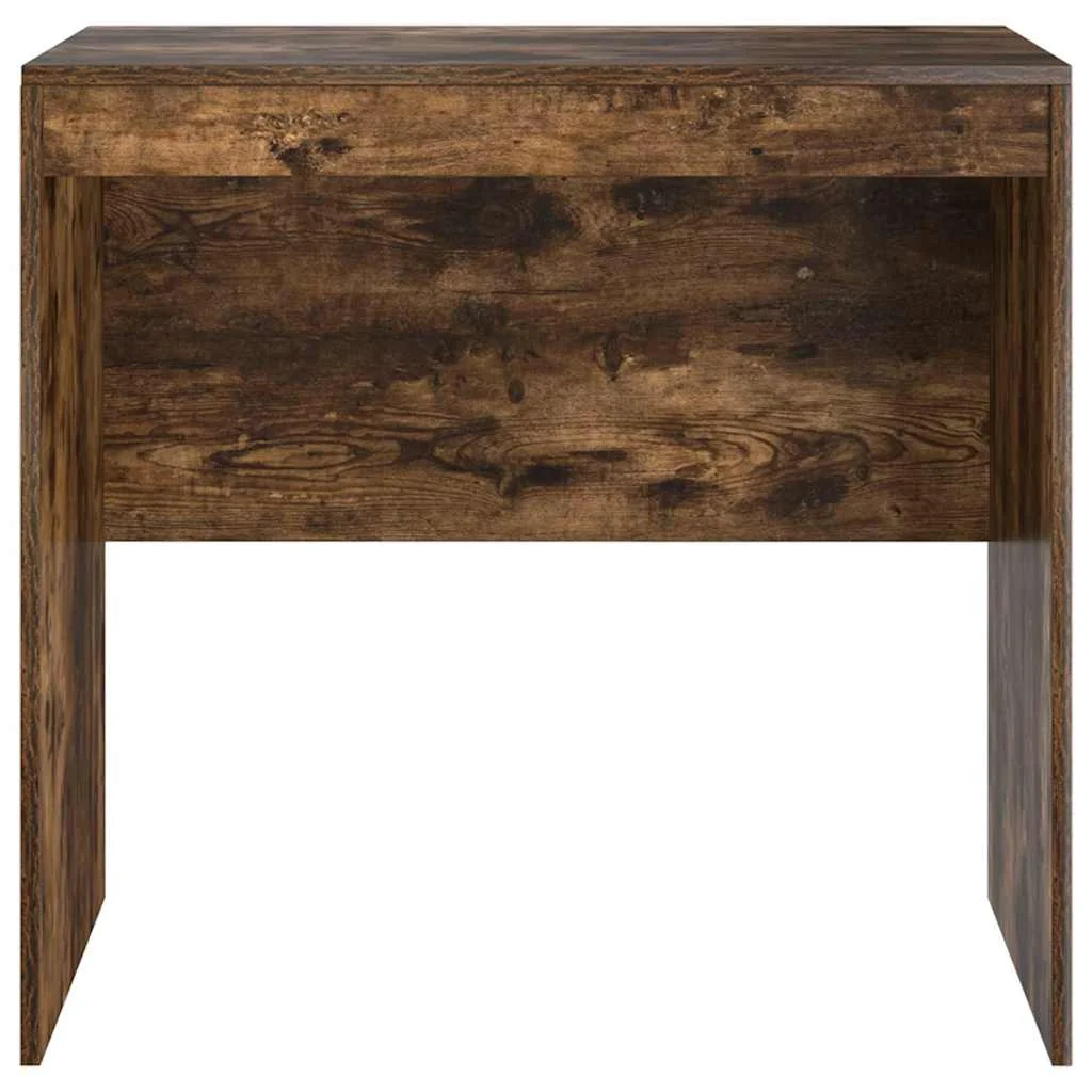Bureau 80 x 50 x 76 cm chêne fumé bois d'ingénierie – vue de dessus