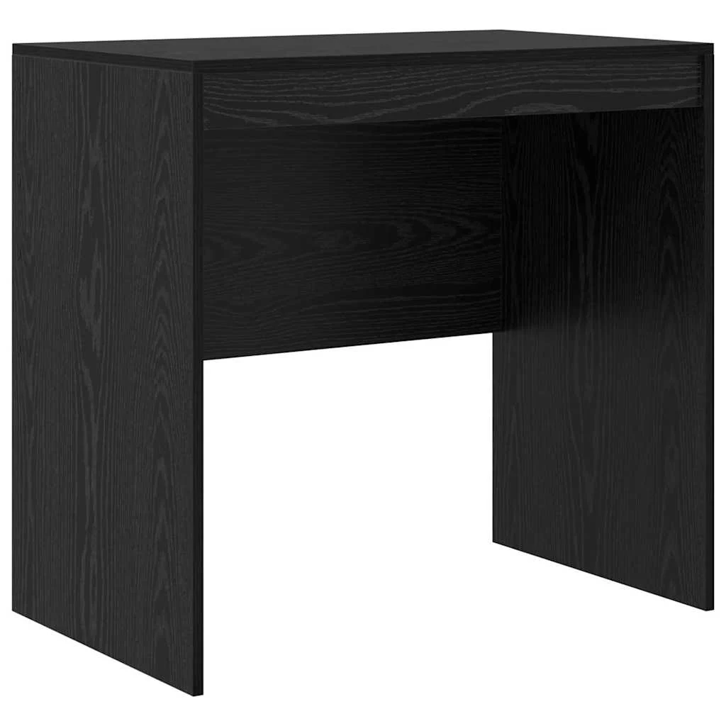 Bureau 80 x 50 x 76 cm chêne noir bois d'ingénierie – vue de côté