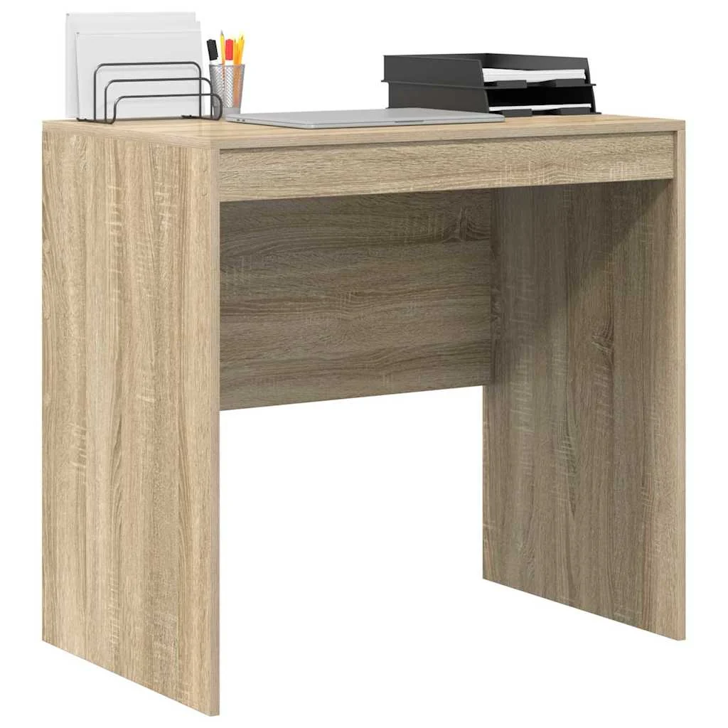 Bureau 80 x 50 x 76 cm chêne sonoma bois d'ingénierie – vue de détail