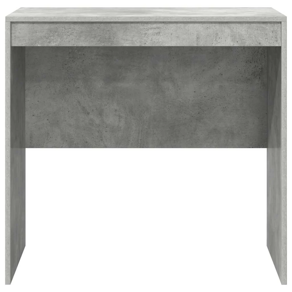 Bureau 80 x 50 x 76 cm gris béton bois d'ingénierie – vue de dessus