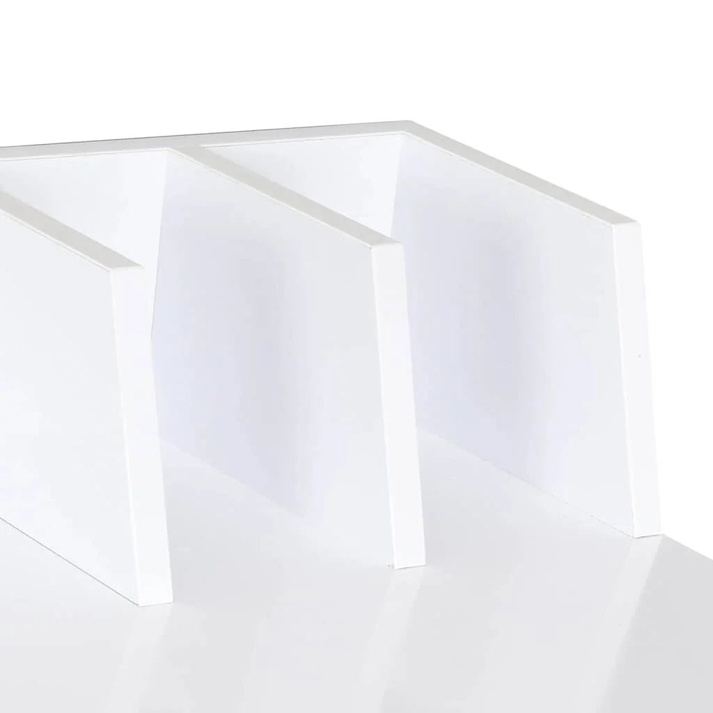 Bureau 80 x 50 x 84 cm blanc aggloméré – vue de dessus