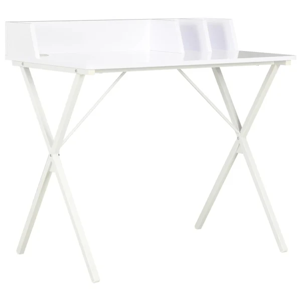 Bureau 80 x 50 x 84 cm blanc aggloméré – vue d’ensemble