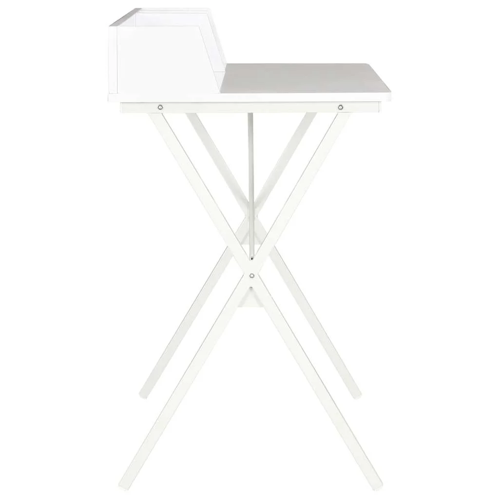 Bureau 80 x 50 x 84 cm blanc aggloméré – vue en situation