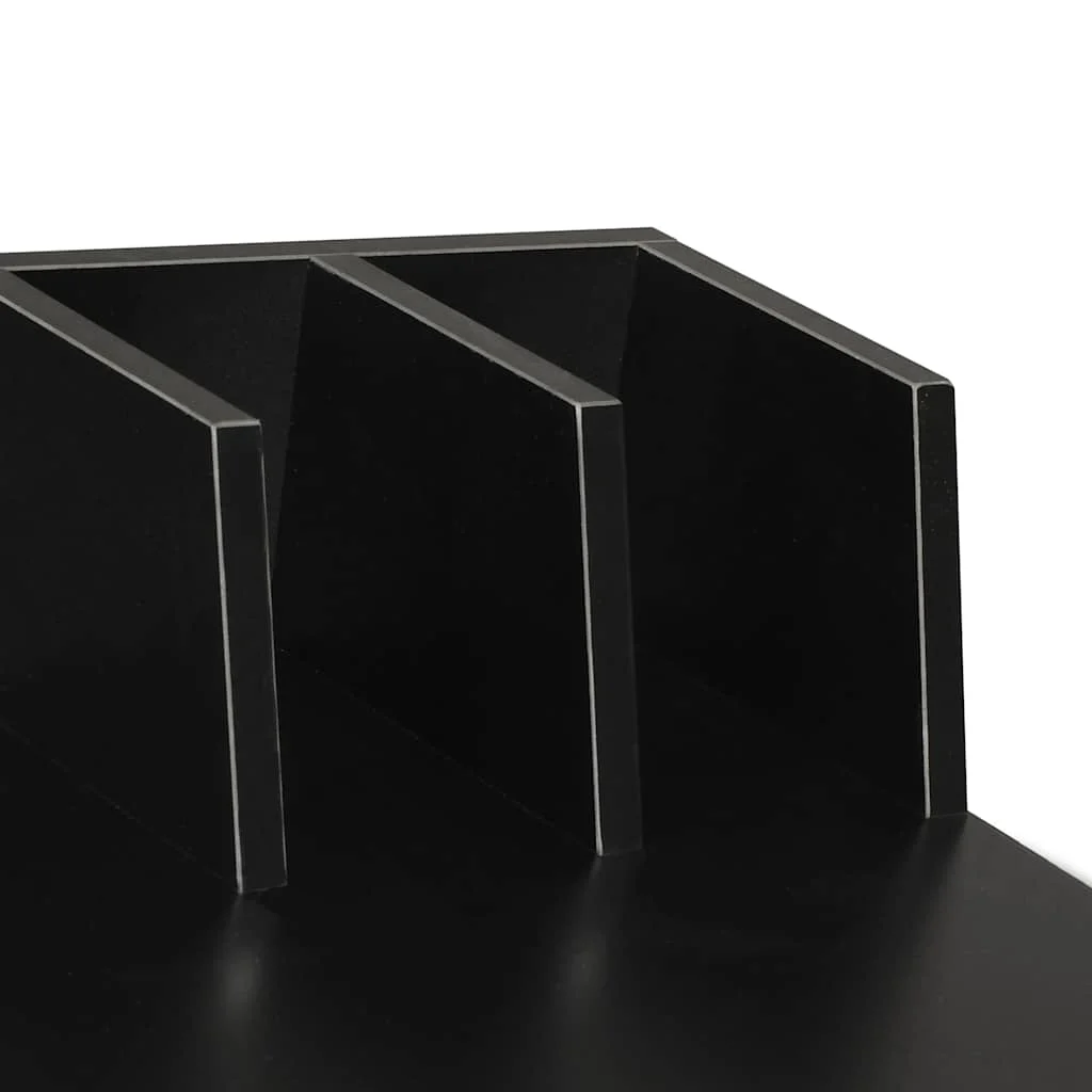 Bureau 80 x 50 x 84 cm noir aggloméré – vue de dessus