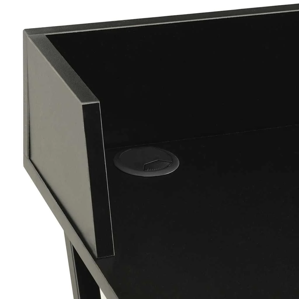 Bureau 80 x 50 x 84 cm noir aggloméré – vue de dos