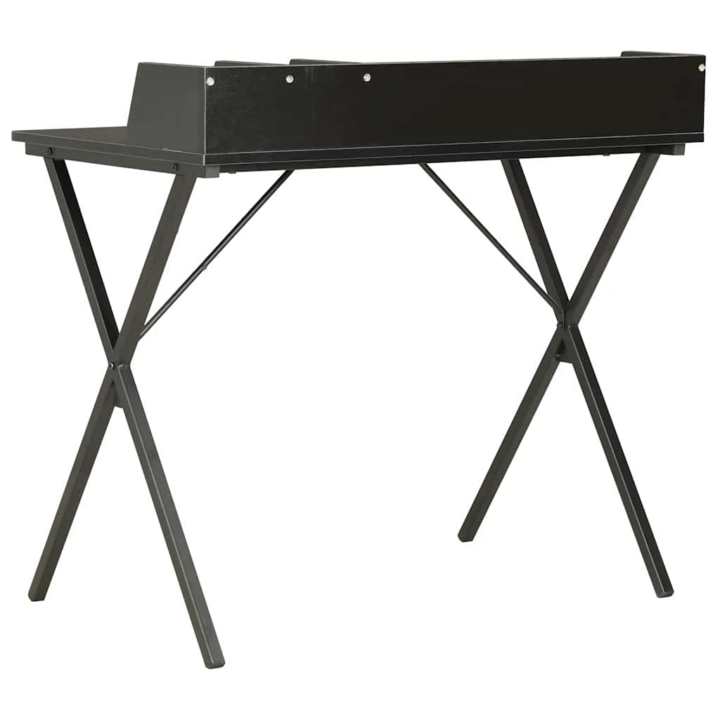 Bureau 80 x 50 x 84 cm noir aggloméré – vue de détail