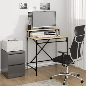Bureau 80 x 50 x 90 cm chêne sonoma bois d'ingénierie – vue d’ensemble