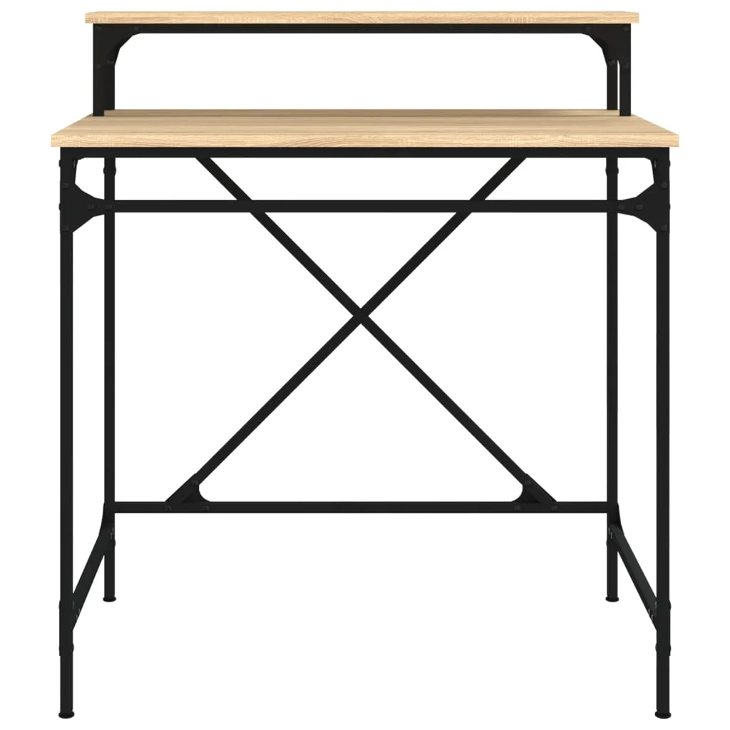 Bureau 80 x 50 x 90 cm chêne sonoma bois d'ingénierie – vue en situation