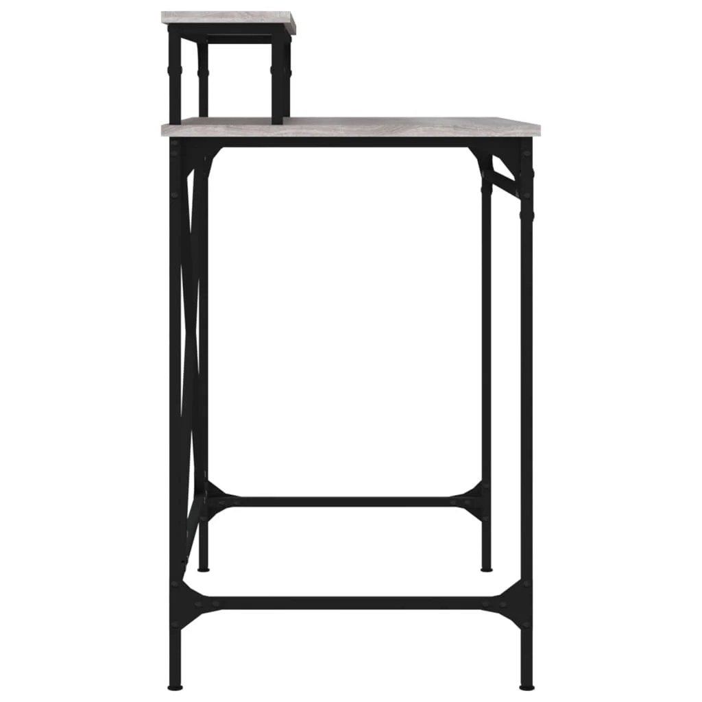 Bureau 80 x 50 x 90 cm sonoma gris bois d'ingénierie – vue de dessus