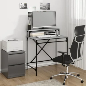 Bureau 80 x 50 x 90 cm sonoma gris bois d'ingénierie – vue d’ensemble