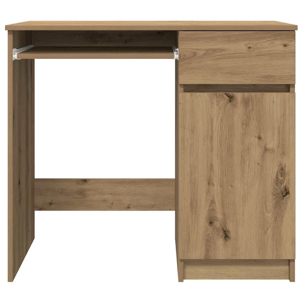 Bureau 86 x 49 x 76 cm chêne artisanal bois d'ingénierie – vue de dessus