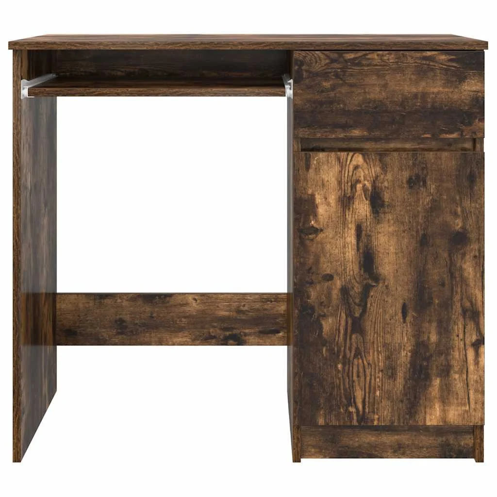 Bureau 86 x 49 x 76 cm chêne fumé bois d'ingénierie – vue de dessus