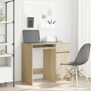 Bureau 86 x 49 x 76 cm chêne sonoma bois d'ingénierie – vue d’ensemble