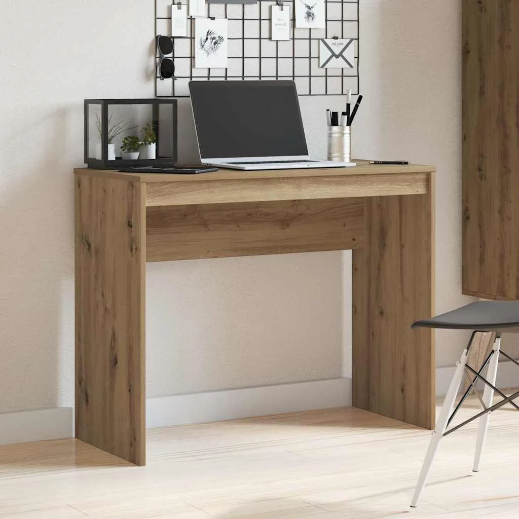Bureau 90 x 40 x 72 cm chêne artisanal bois d'ingénierie – vue d’ensemble