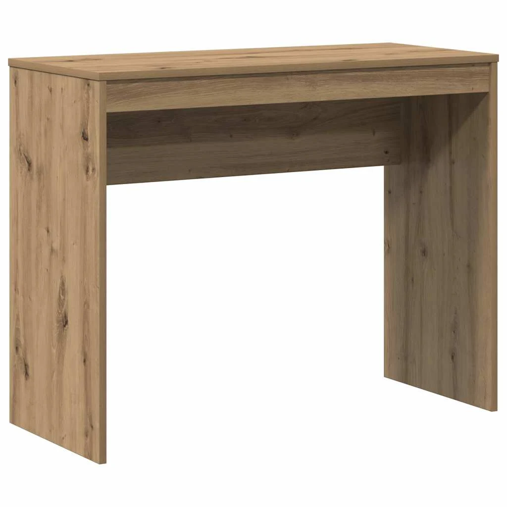 Bureau 90 x 40 x 72 cm chêne artisanal bois d'ingénierie – vue de côté