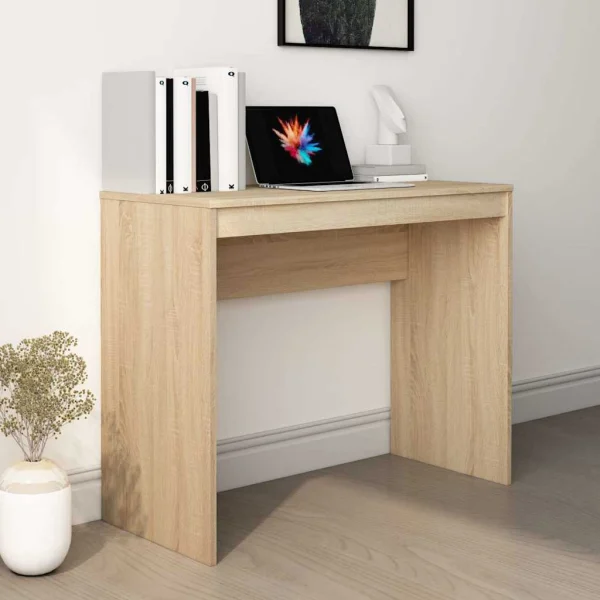 Bureau 90 x 40 x 72 cm chêne sonoma bois d'ingénierie – vue d’ensemble