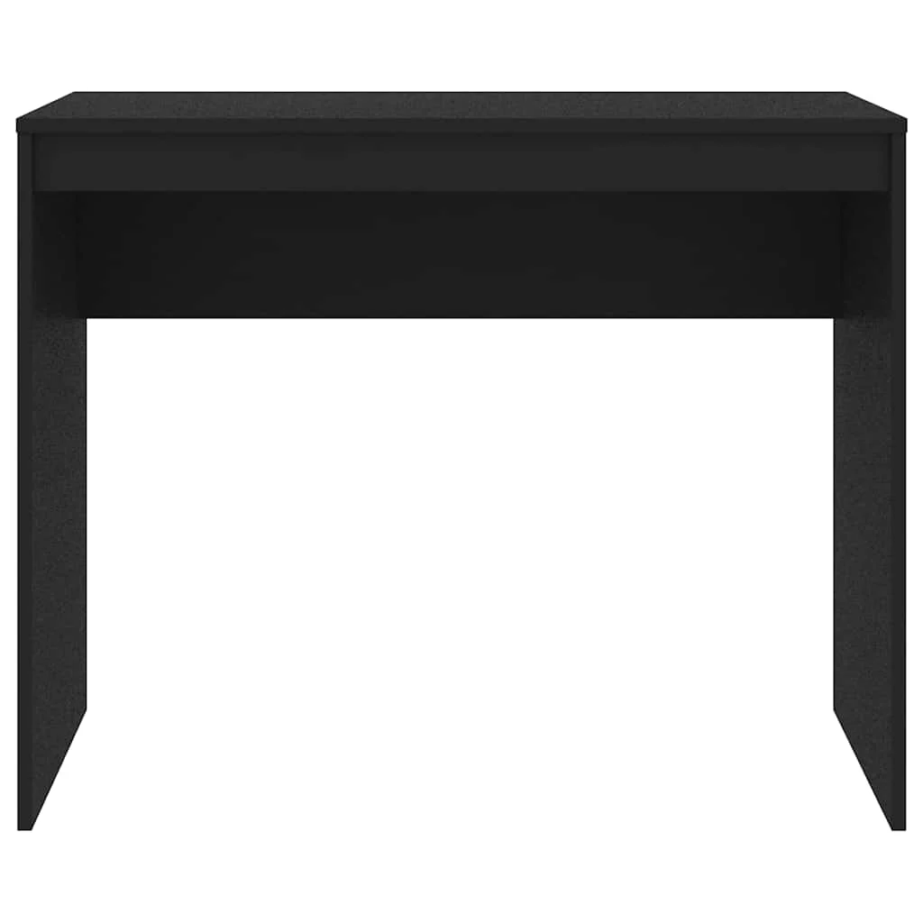 Bureau 90 x 40 x 72 cm noir bois d'ingénierie – vue de détail