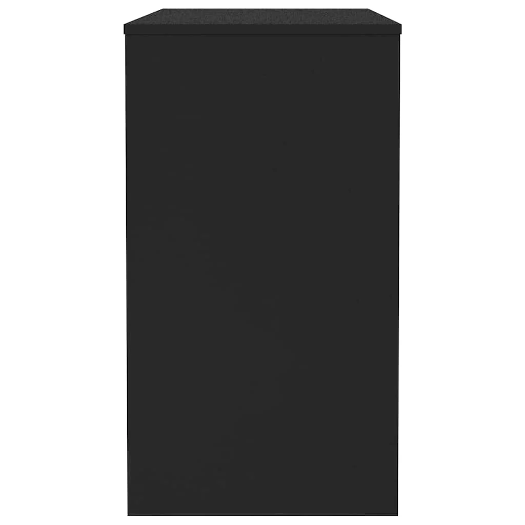 Bureau 90 x 40 x 72 cm noir bois d'ingénierie – vue en situation