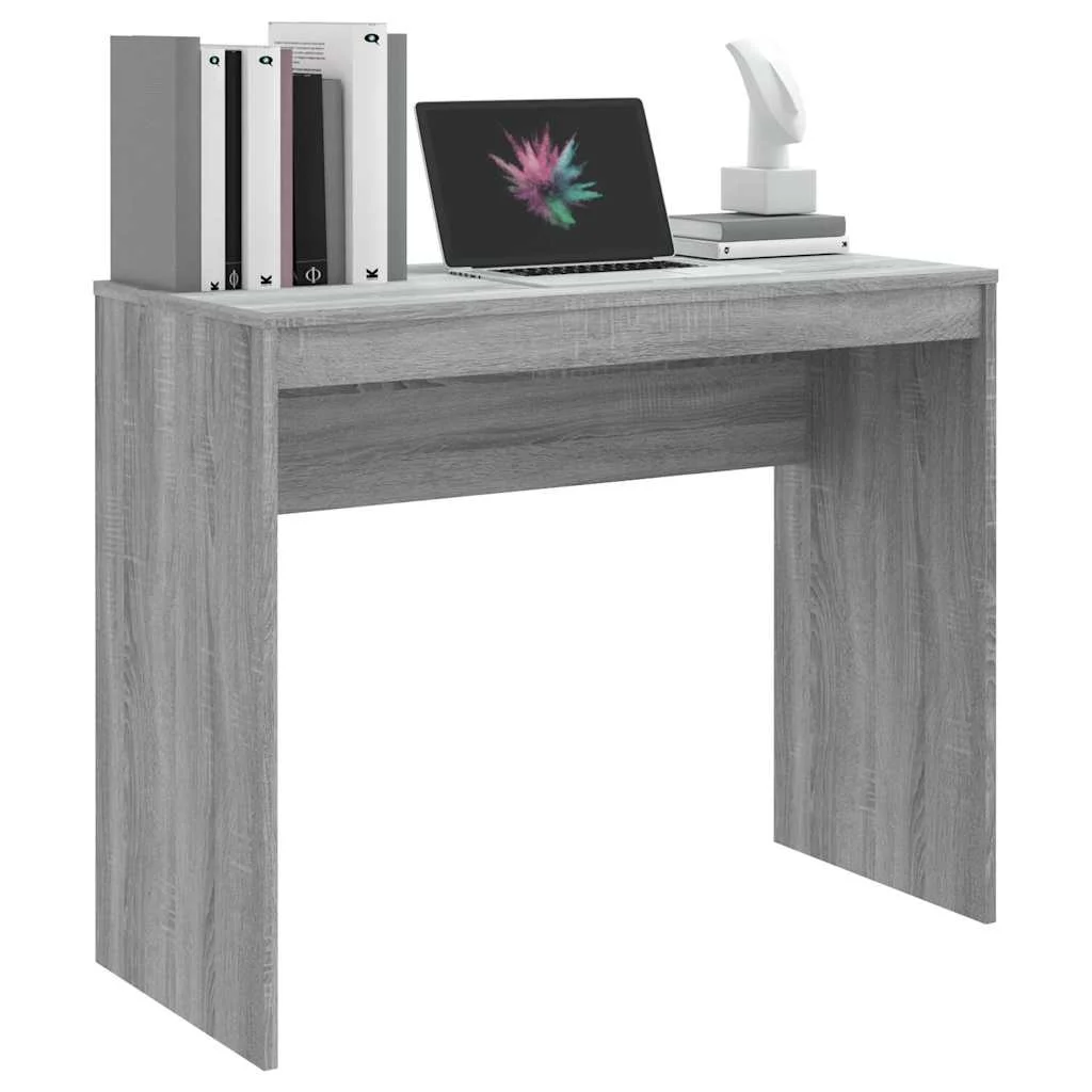 Bureau 90 x 40 x 72 cm sonoma gris bois d'ingénierie – vue de dos