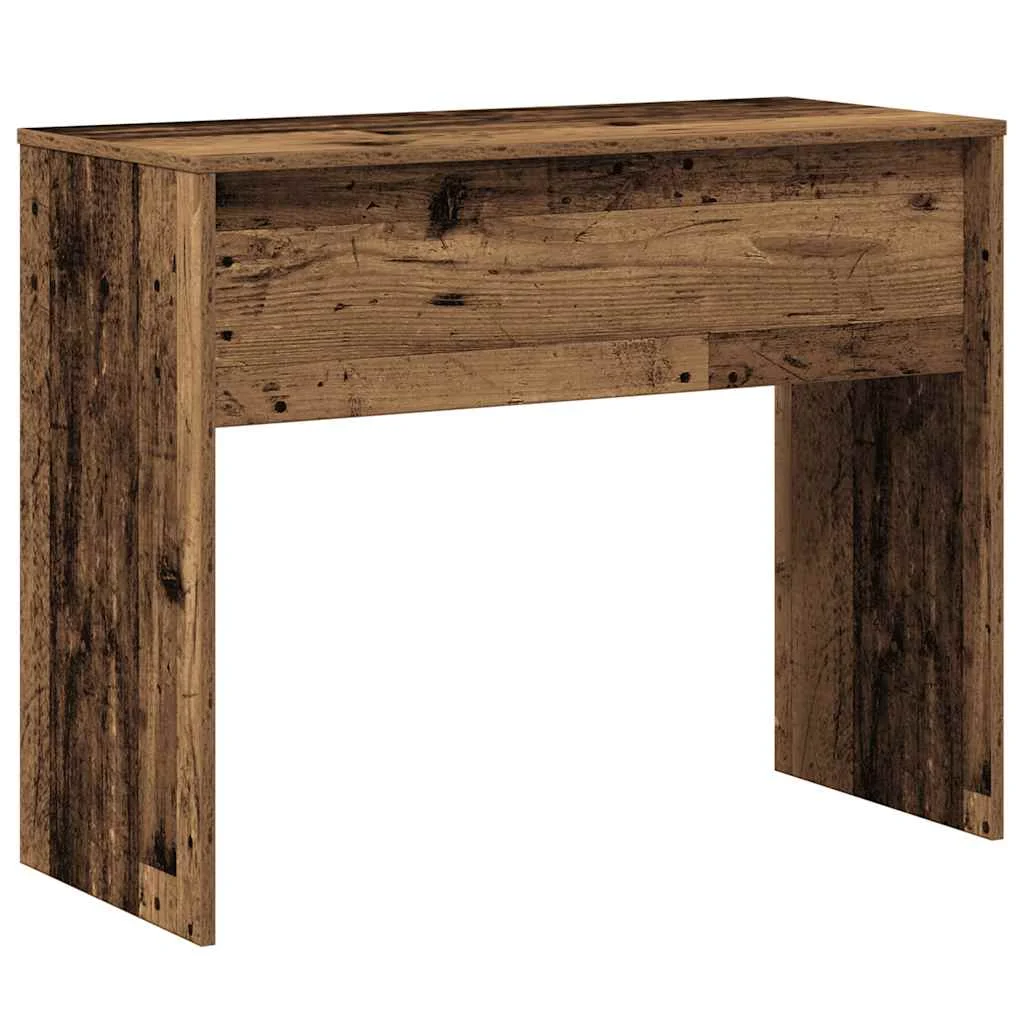 Bureau 90 x 40 x 72 cm vieux bois bois d'ingénierie – vue de dessus