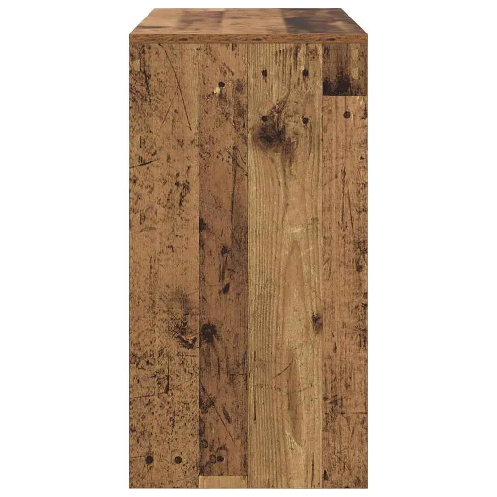 Bureau 90 x 40 x 76 cm bois ancien bois d'ingénierie – vue de dos