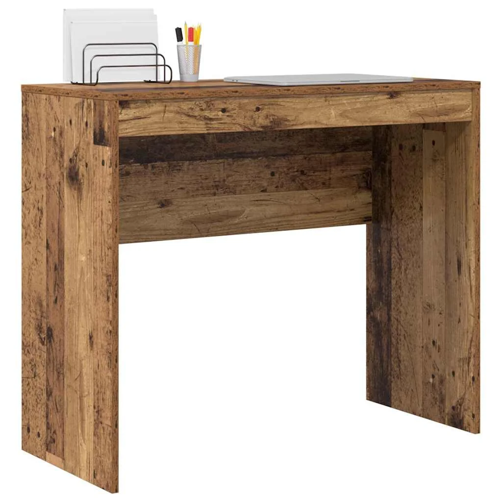 Bureau 90 x 40 x 76 cm bois ancien bois d'ingénierie – vue de détail