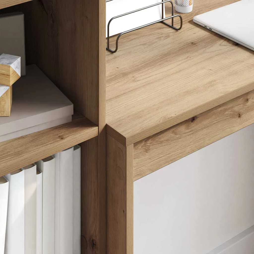 Bureau 90 x 40 x 76 cm chêne artisanal bois d'ingénierie – vue en situation