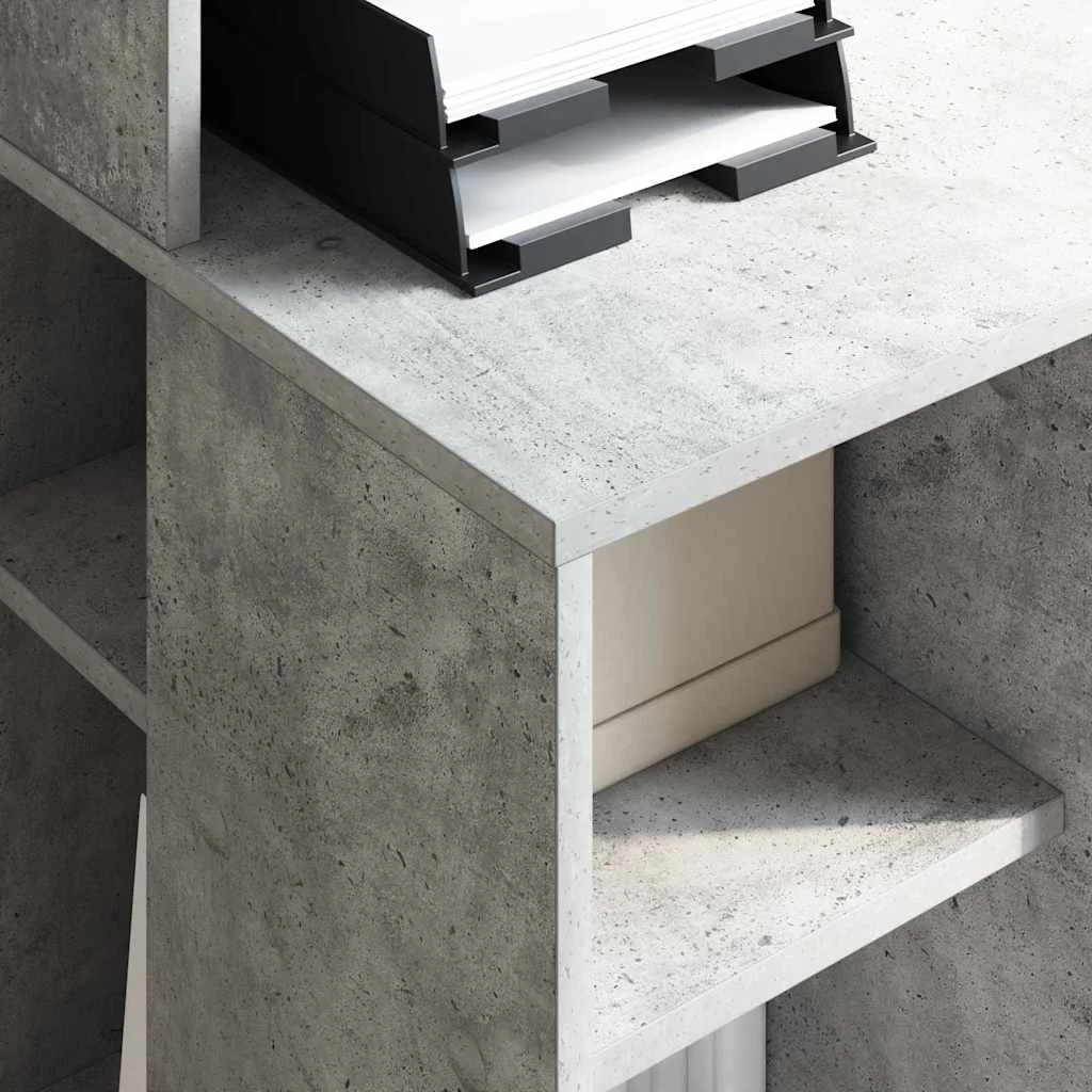 Bureau 90 x 48 x 101,5 cm gris béton bois d'ingénierie – vue en situation