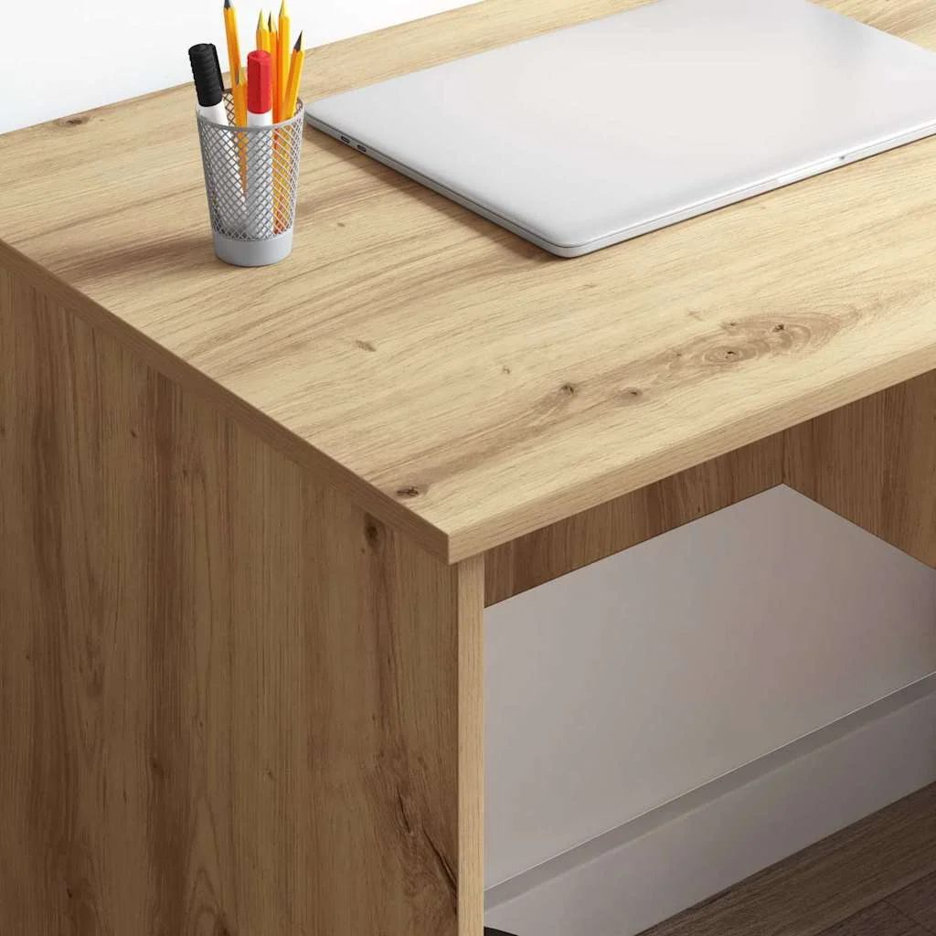Bureau 90 x 49 x 75 cm chêne artisanal bois d'ingénierie – vue en situation