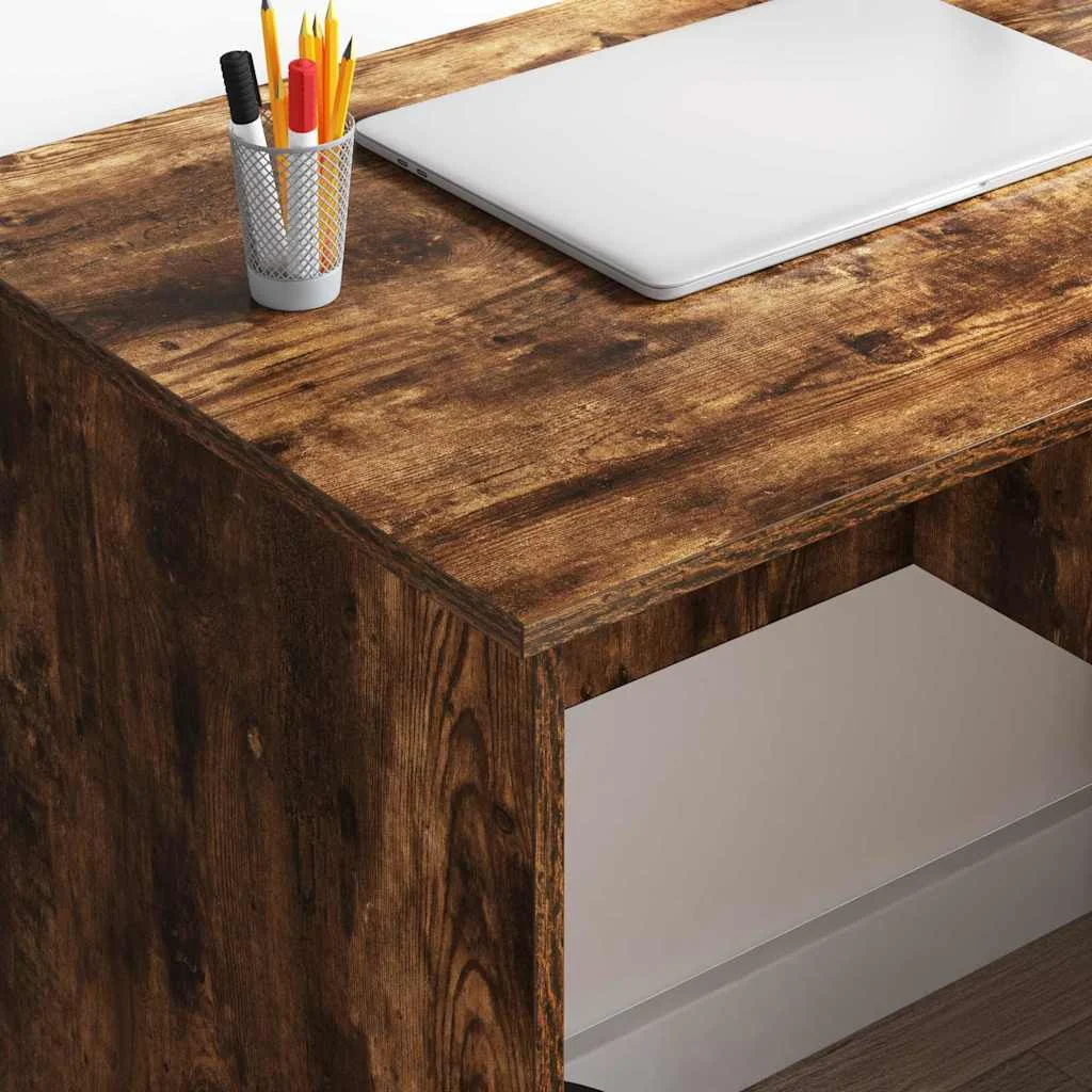 Bureau 90 x 49 x 75 cm chêne fumé bois d'ingénierie – vue en situation
