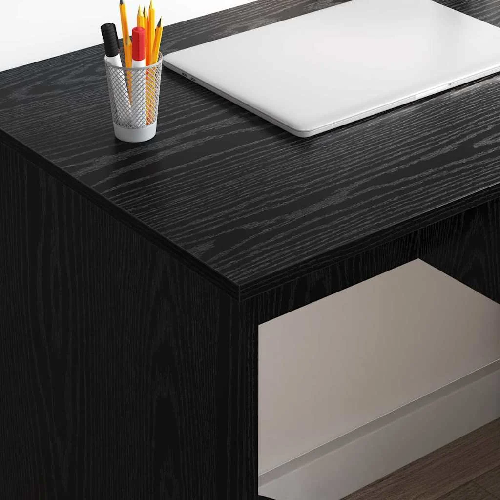 Bureau 90 x 49 x 75 cm chêne noir bois d'ingénierie – vue en situation