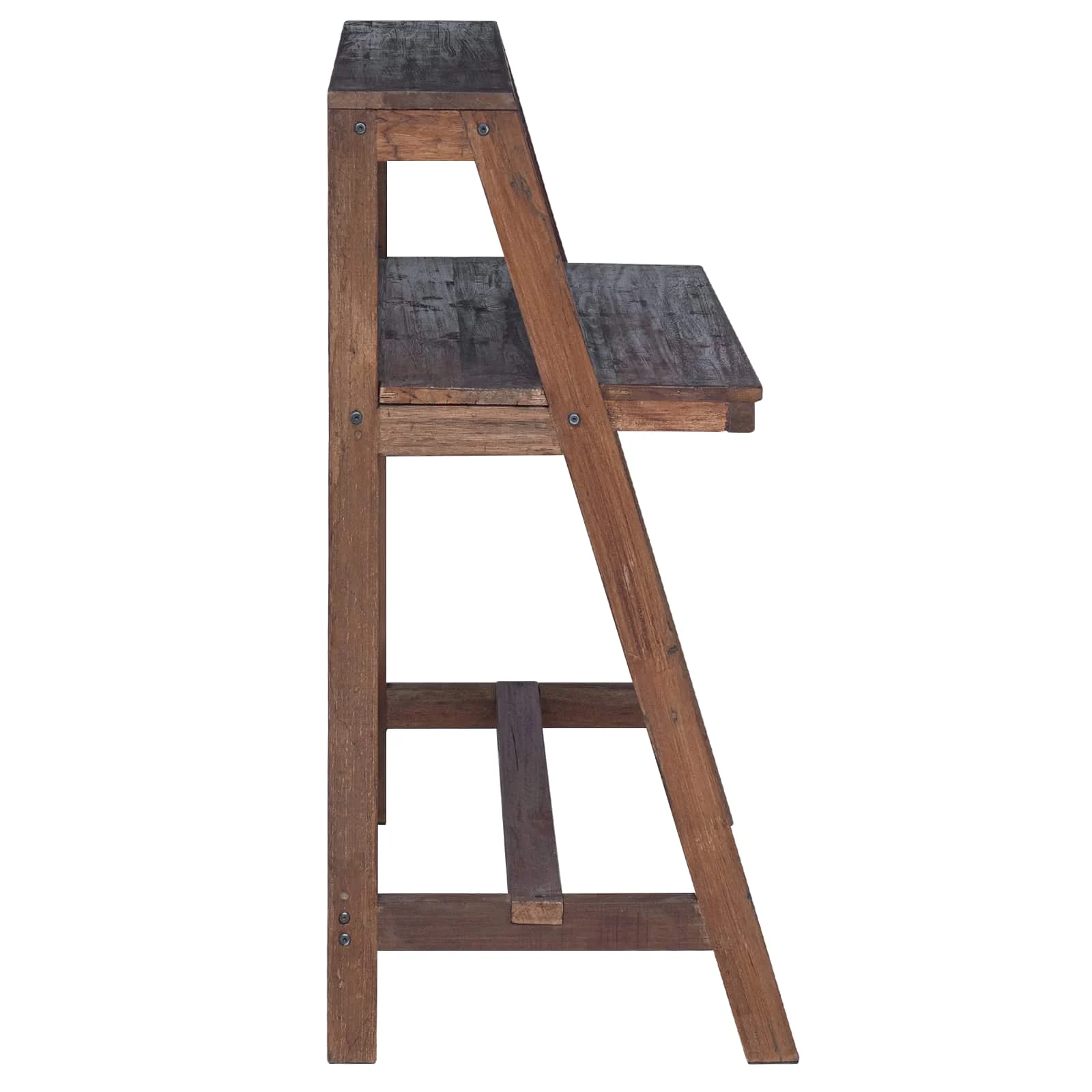 Bureau 90 x 50 x 103 cm brun – vue de dessus