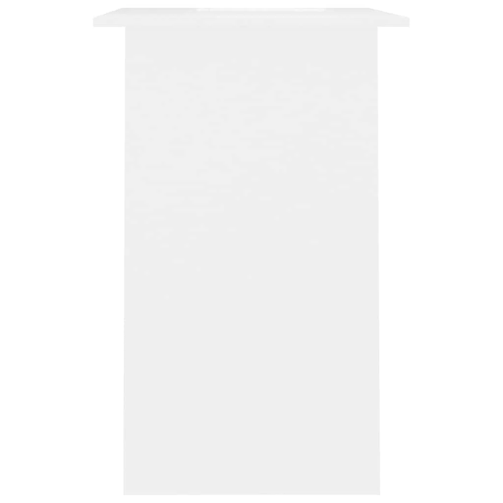 Bureau 90 x 50 x 74 cm blanc bois d'ingénierie – vue en situation