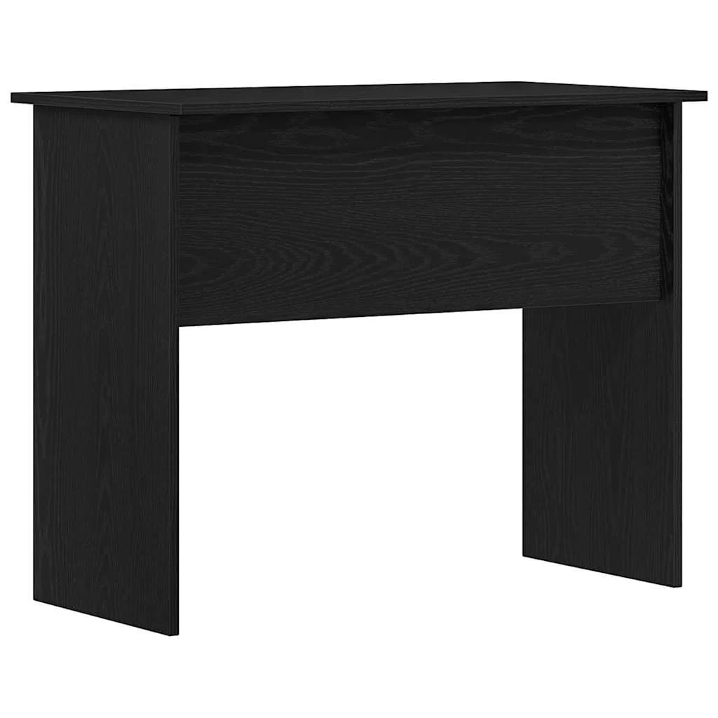 Bureau 90 x 50 x 74 cm chêne noir bois d'ingénierie – vue de dessus