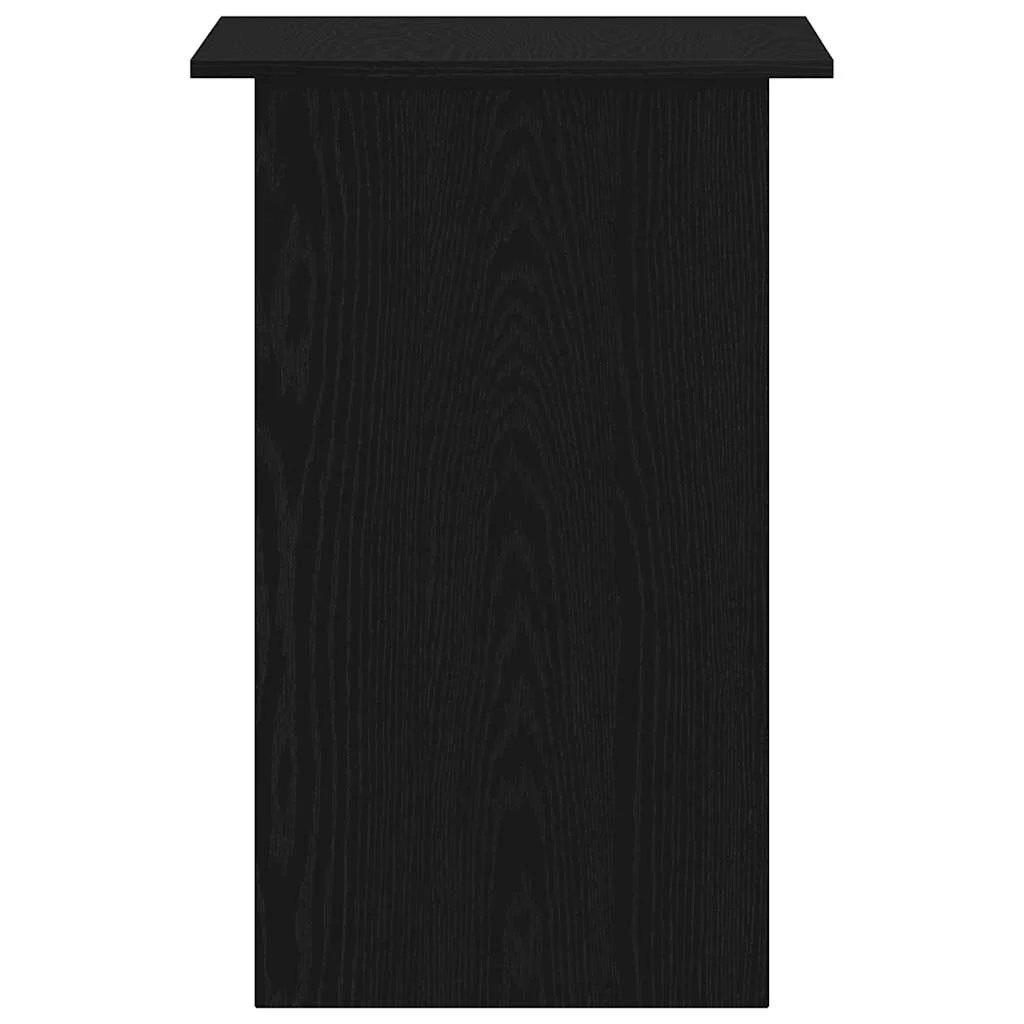 Bureau 90 x 50 x 74 cm chêne noir bois d'ingénierie – vue de dos