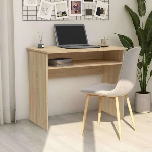 Bureau 90 x 50 x 74 cm chêne sonoma bois d'ingénierie – vue d’ensemble