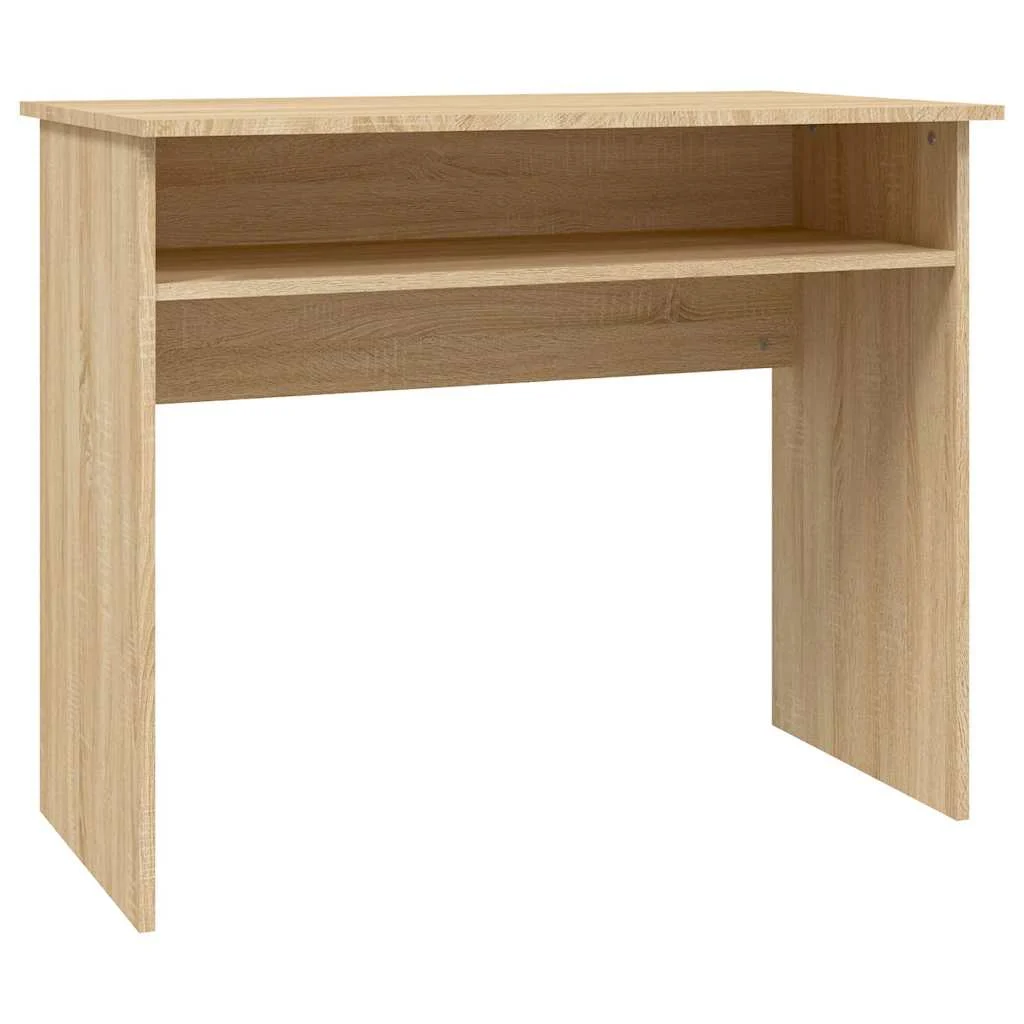 Bureau 90 x 50 x 74 cm chêne sonoma bois d'ingénierie – vue de côté