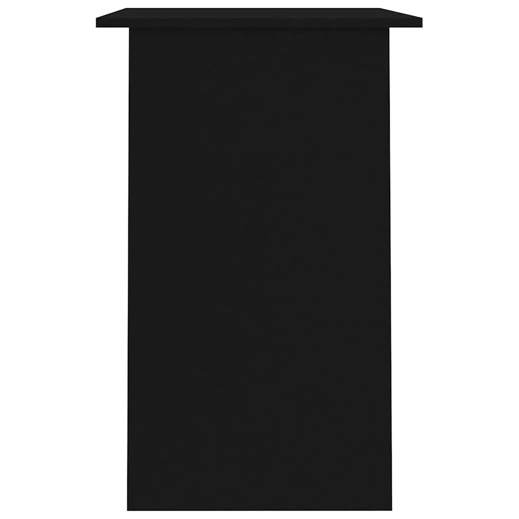 Bureau 90 x 50 x 74 cm noir bois d'ingénierie – vue en situation