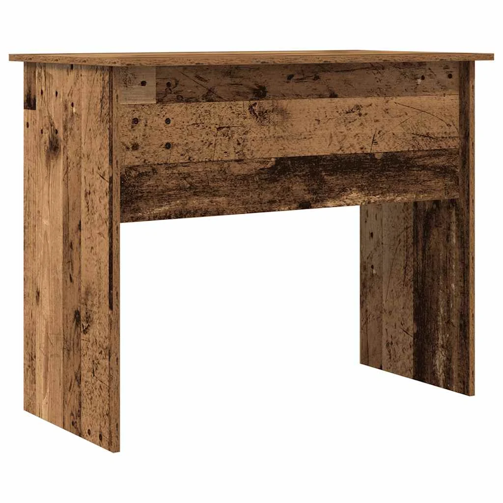 Bureau 90 x 50 x 74 cm vieux bois bois d'ingénierie – vue de dessus