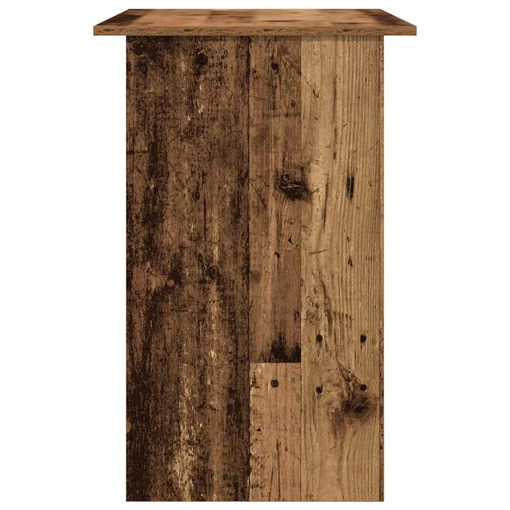 Bureau 90 x 50 x 74 cm vieux bois bois d'ingénierie – vue de dos