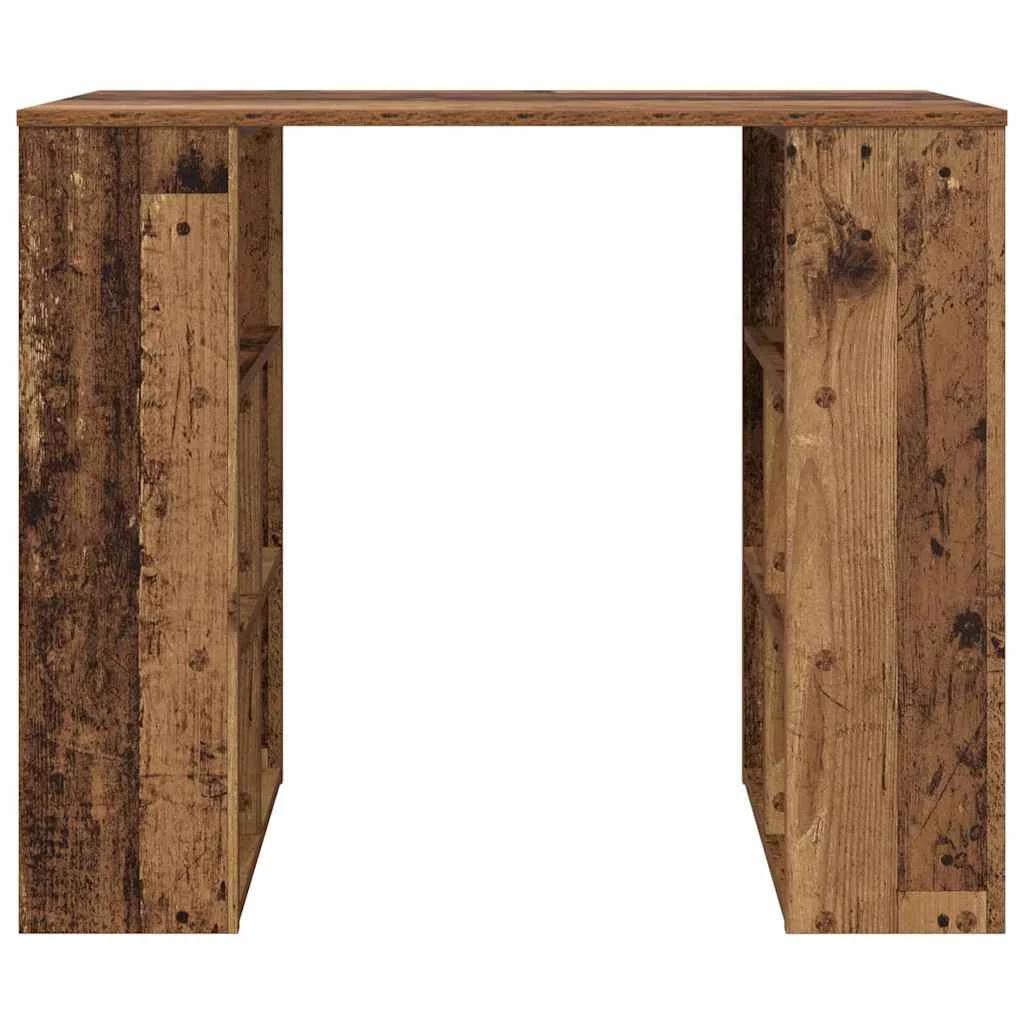 Bureau 90 x 50 x 75 cm bois ancien bois d'ingénierie – vue de dessus