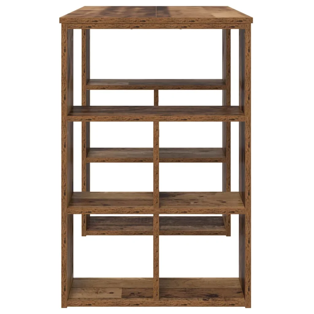 Bureau 90 x 50 x 75 cm bois ancien bois d'ingénierie – vue de dos