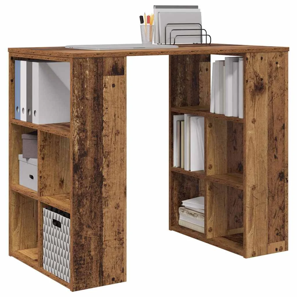 Bureau 90 x 50 x 75 cm bois ancien bois d'ingénierie – vue de détail