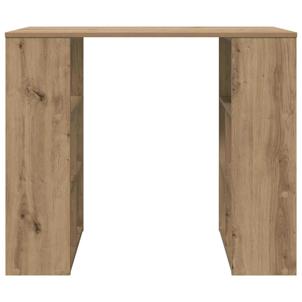 Bureau 90 x 50 x 75 cm chêne artisanal bois d'ingénierie – vue de dessus