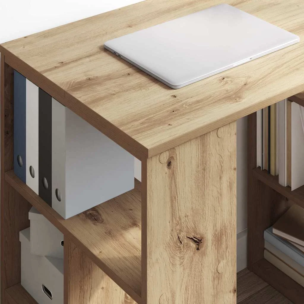Bureau 90 x 50 x 75 cm chêne artisanal bois d'ingénierie – vue en situation