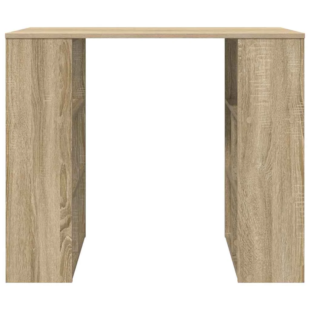 Bureau 90 x 50 x 75 cm chêne sonoma bois d'ingénierie – vue de dessus