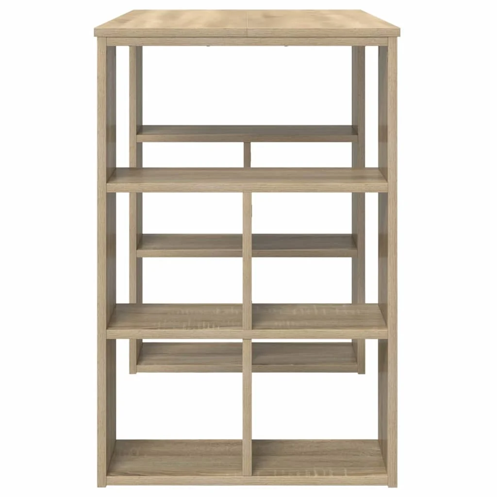 Bureau 90 x 50 x 75 cm chêne sonoma bois d'ingénierie – vue de dos